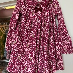 Trotters Red Floral Long Sleeve Dress